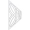 Ekena Millwork Set of Four Panels for 94 1/2"W x 24 1/4"H Otis Fretwork Wainscot Wall Paneling WPKP12X01X47OTS - alternate 2